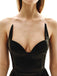1980s V-Neck Slim Backless Pu Leather Vest - vintage fashion, retro style
