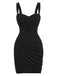 1980s Velvet Corset Ruched Sweetheart Mini Dress - vintage dress, retro fashion