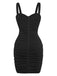 1980s Velvet Corset Ruched Sweetheart Mini Dress - vintage dress, retro fashion