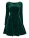 1980s Velvet Rhinestone Fit Party Dress - vintage dress, retro fashion