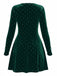 1980s Velvet Rhinestone Fit Party Dress - vintage dress, retro fashion