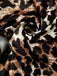 1980s Wrap Leopard Ruffle Tie Mini Dress - vintage dress, retro fashion