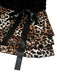 1980s Wrap Leopard Ruffle Tie Mini Dress - vintage dress, retro fashion