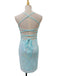 1920s Solid Sequin Spaghetti Strap Backless Dress