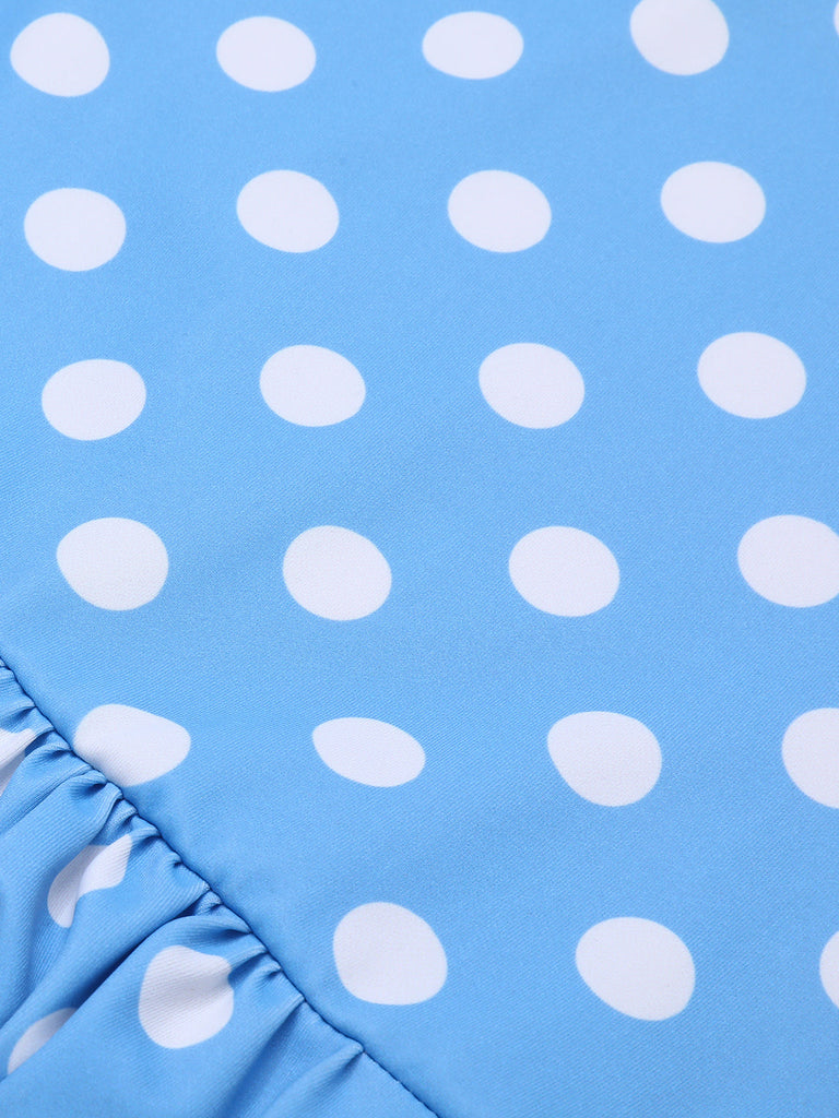 [US Warehouse] 2PCS 1950s Polka Dots Bikini Set