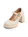 Retro Mary Jane Round Toe High Heel Shoes