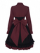 1950s Gothic Victorian Ruffled Bow Dress