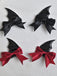 Vintage Gothic Bow Leather Hair Clip