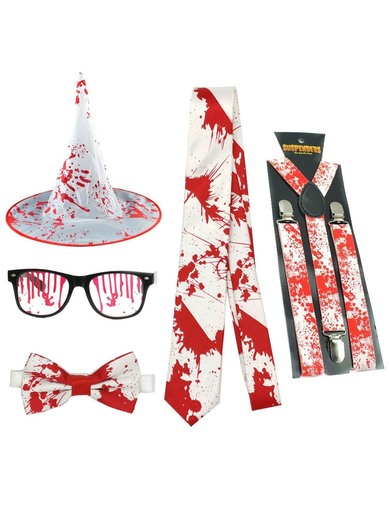 Halloween Costume Party Blood Drop Socks & Gloves Set