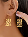 2026 Hollow-Out Alloy Drop Earrings