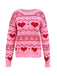 1980s Heart Pattern Valentine's Sweater