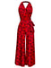 [Pre-Sale] 1960s Halter Halloween Skull Sleeveless Jumpsuit