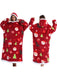 1970s Pumpkin Santas Snowman Blanket Hoodie Lougewear