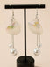 White Gradient Shell & Pearl Earrings