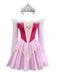 Pink 1940s Princess Off Shoulder Tulle Party Dress