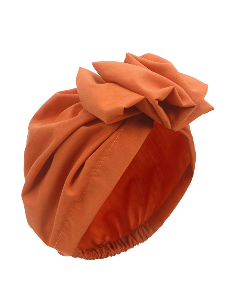 Vintage Flower Bow Pullover Hat