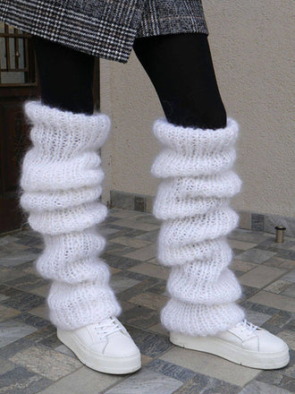 Mohair knitted Long-Pile Socks