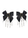 Black Gothic Bow Skeleton Hand Hair Clip