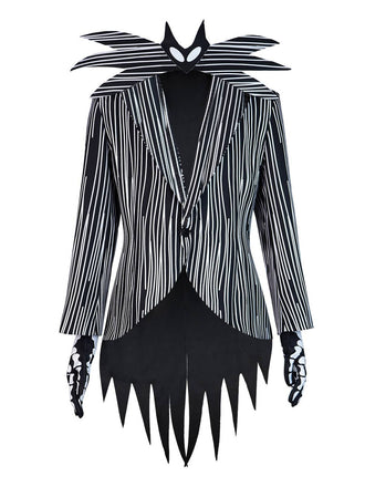 Black 1940s Jack Skellington Costume Suit