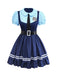 1960s Bunny Officer Mock Two-Piece Shirt Dress Set