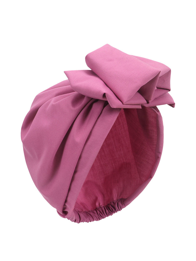 Vintage Flower Bow Pullover Hat