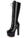 Patent Leather Sky-High Stiletto Boots