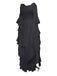 1980s Gothic Bell Sleeve Irregular Hem Dress