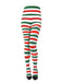 Vintage Christmas Striped High-Waisted Pantyhose