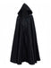 Halloween Solid Tie Hooded Cape Cloak