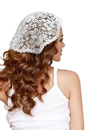 Vintage Floral Lace Head Covering