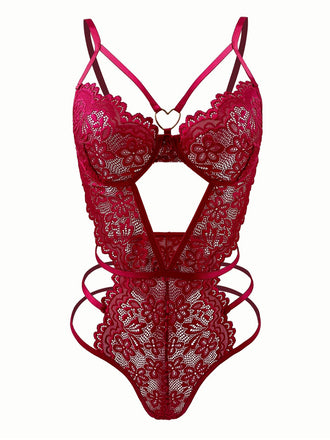 1950s Solid Lace Sheer Cut-Out Nighties