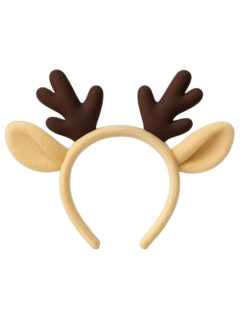 Brown Christmas Reindeer Antler Headband