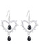 Vintage Heart-Shaped Thorn Earrings