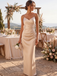 Champagne 1930s Satin Backless Slip Dress