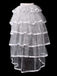 Black 1950S Glitter Tulle Tiered Ruffle Maxi Underskirt