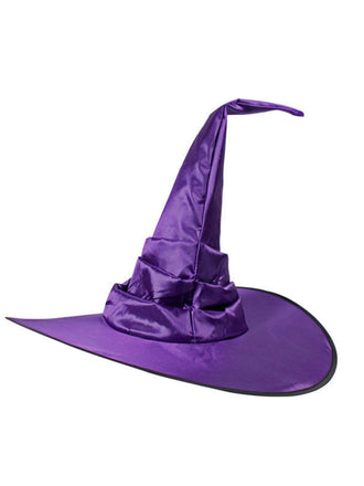 Halloween Satin Ruched Witch Hat
