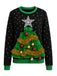 1980s 3D Christmas Tree Sweater With Tinsel
