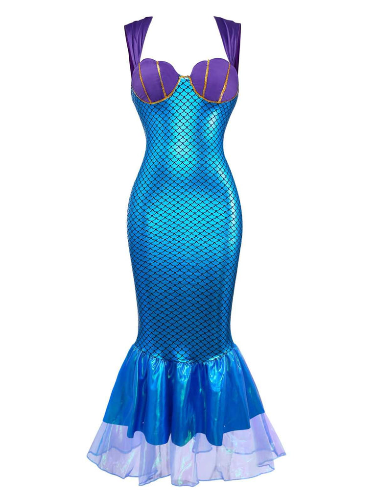 1930s Seashell Mermaid Halloween Bodycon Dress