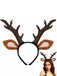 Brown Christmas Reindeer Headband With Ears
