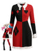 [Pre-Sale] Red & Black 1960s Geometric Poker Card Dress
