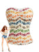 PAT 2000s Floral Sleeveless Blouse