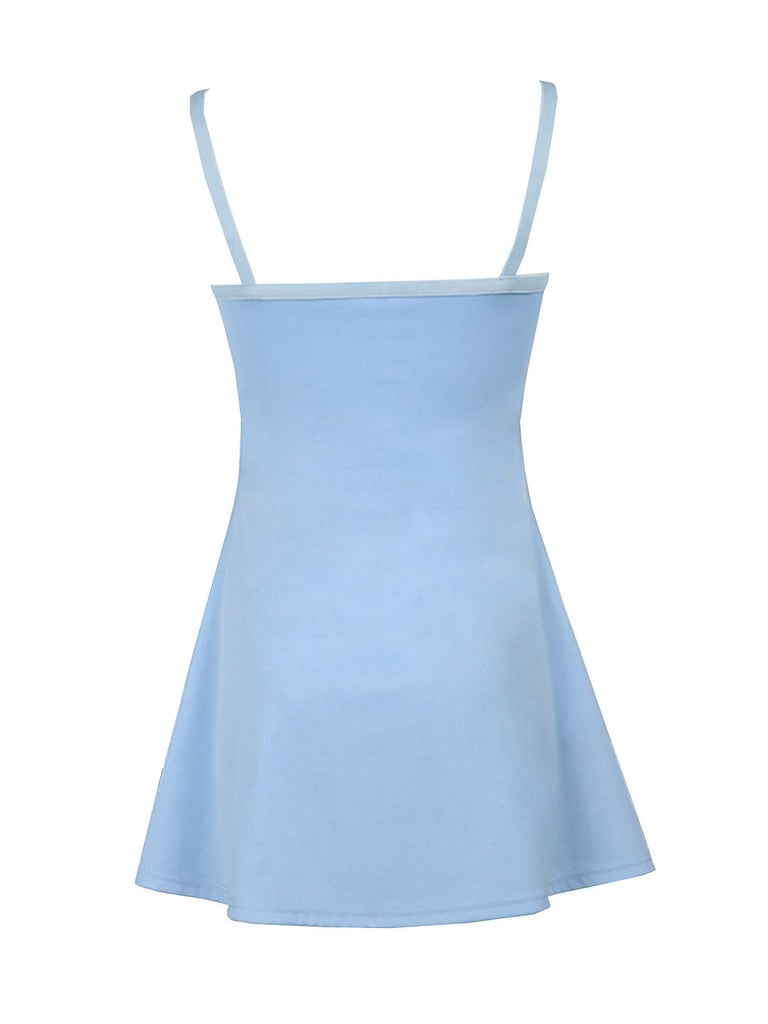 2000s Tie-Dye Cutout Rainbow Mini Dress - vintage dress, retro fashion