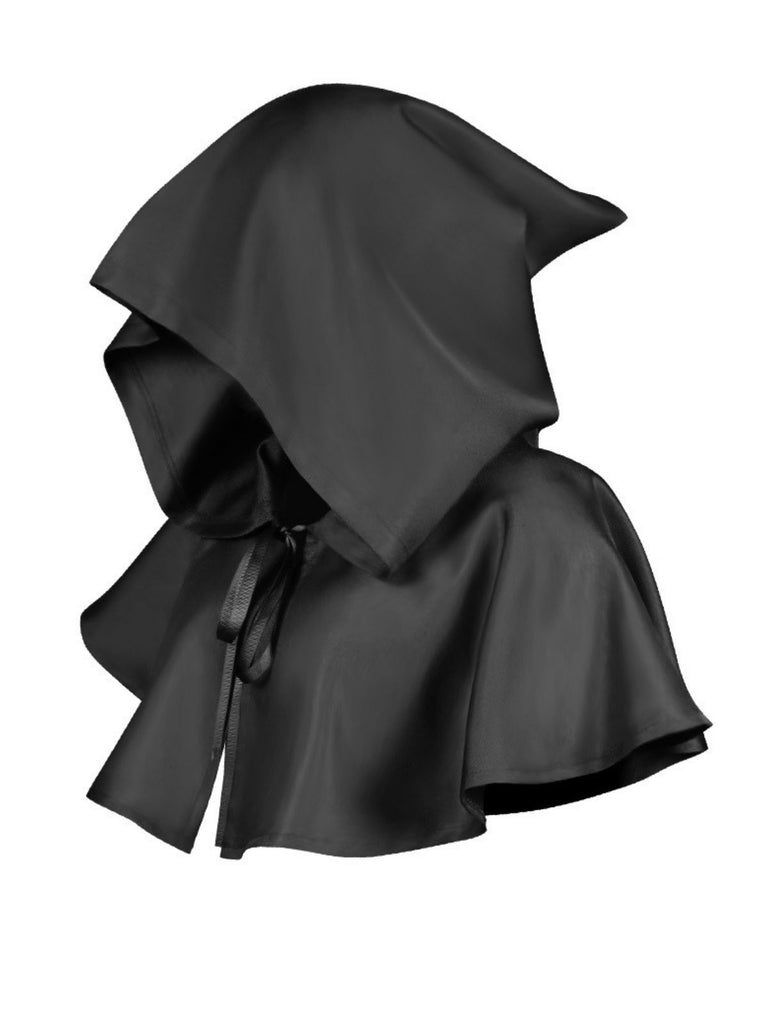 Vintage Solid Halloween Hooded Grim Reaper Cloak