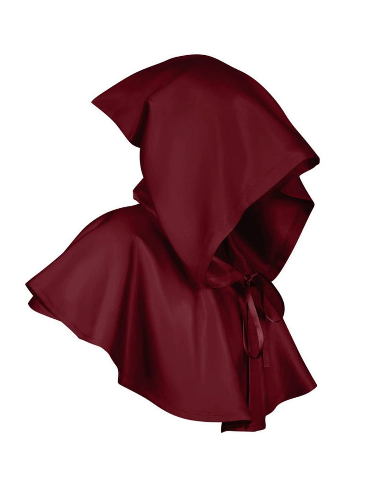 Vintage Solid Halloween Hooded Grim Reaper Cloak