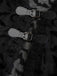 [Plus Size] 2PCS Black 1940s Bat Mesh Outwear & Green Dress
