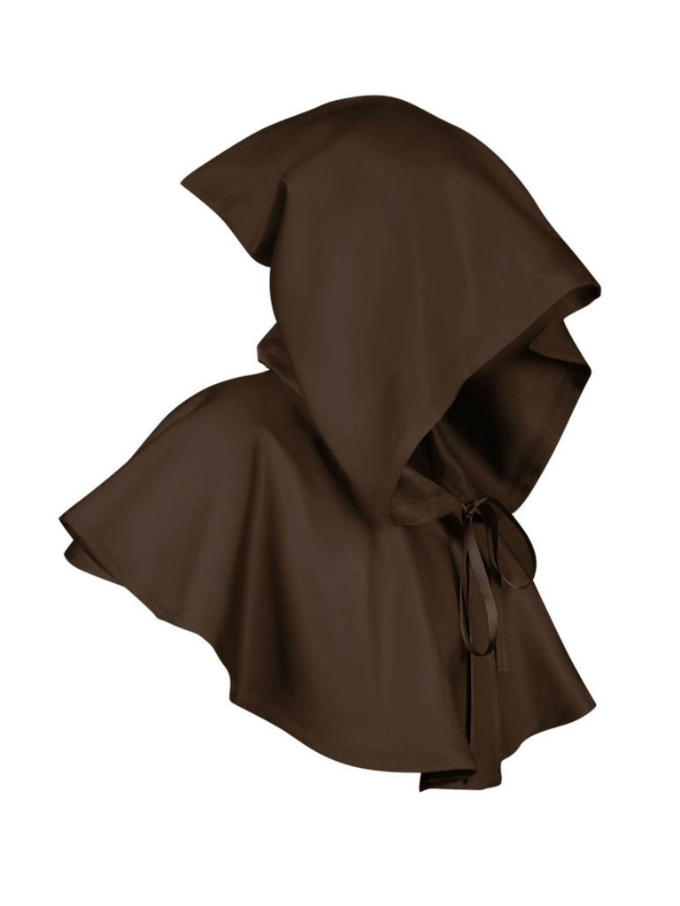 Vintage Solid Halloween Hooded Grim Reaper Cloak