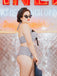 Black Checked Halter Bowknot Bikini Set