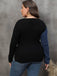 [Plus Size] 1960S V-Neck Cross Sweater With Pearl
