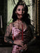 Pink 1930s Halloween Blood Fishtail Dress