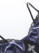Purple 1980s Gothic Cross Velvet Lace Camisole